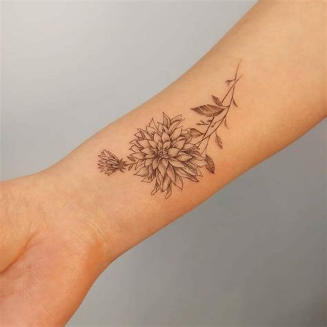 dahlia tattoo|aesthetic dahlia tattoo designs.